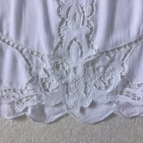 Lush Swim Cover Up Woman’s Size Medium Floral Pattern Cutouts Bell Sleeves - Picture 4 of 14